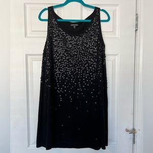 Eileen Fisher | Black Sequin Sleeveless Tunic | L